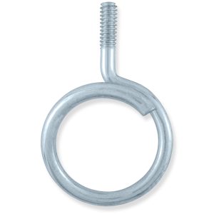 1 1/4″ Zinc Plated, 1/4″x20 Thread, Machine Thread Bridle Rings for Cable Support