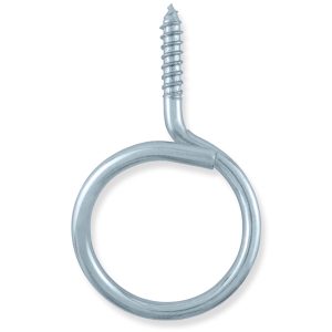 1.5″ Zinc Plated Wood Screw Bridle Ring for Cable Support