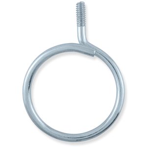 2″ Zinc Plated, 1/4″x20 Thread, Machine Thread Bridle Rings for Cable Support