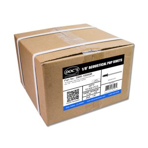 Doc’s 1/8” BLACK acoustical blind rivets – 10,000 pack